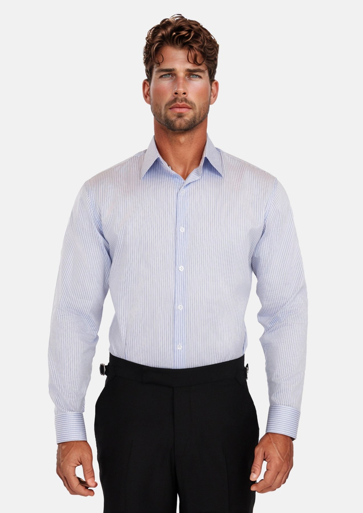 Light Blue Stripe Shirt - SARTORO