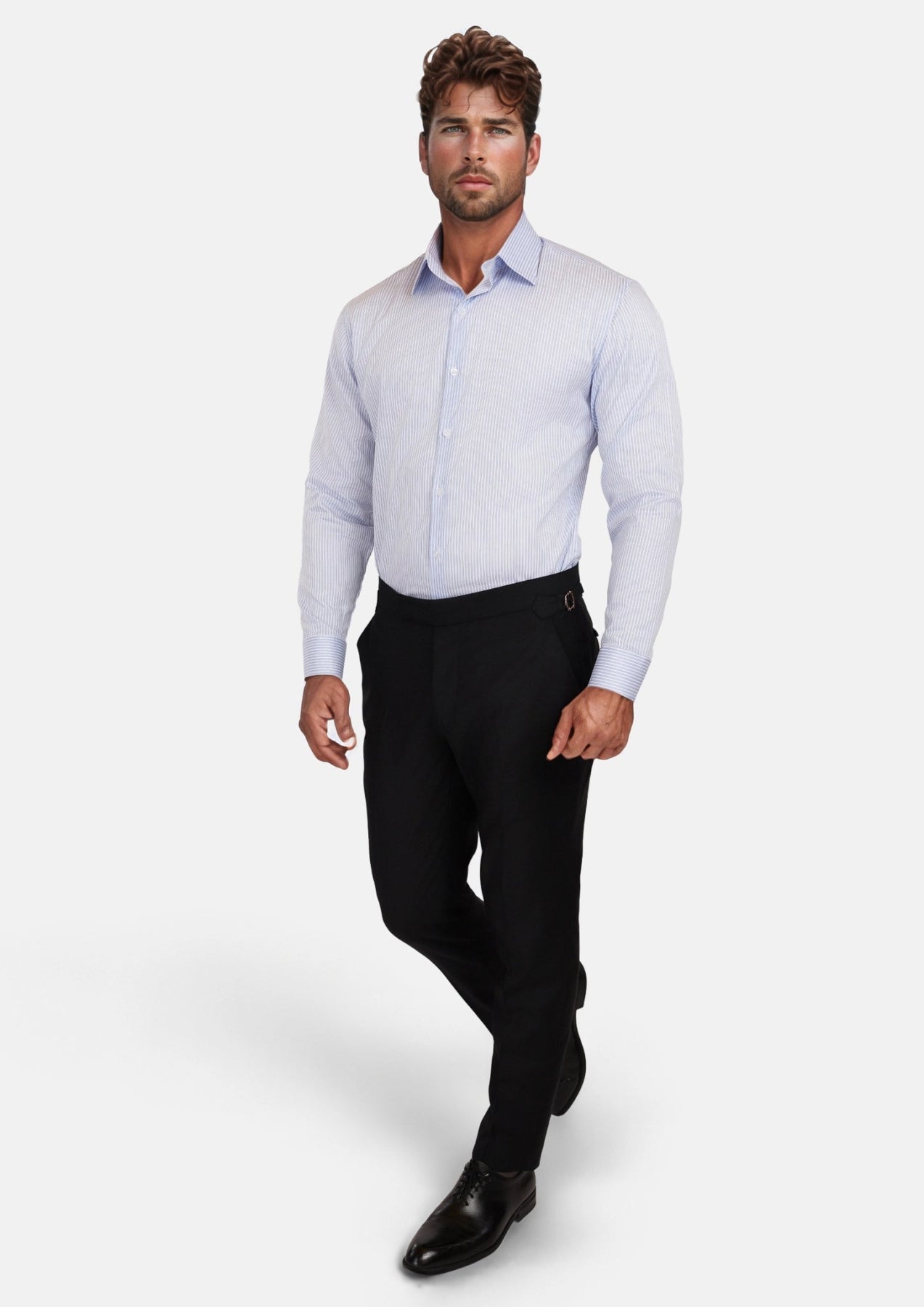 Light Blue Stripe Shirt - SARTORO