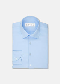 Light Blue Ultrasoft Bamboo Shirt - SARTORO