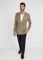 Light Brown Rockafeller Jacket - SARTORO310