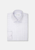 Light Grey Blue Check Line Shirt - SARTORO