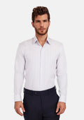 Light Grey Blue Check Line Shirt - SARTORO