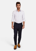 Light Grey Blue Check Line Shirt - SARTORO