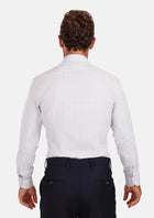 Light Grey Blue Check Line Shirt - SARTORO57