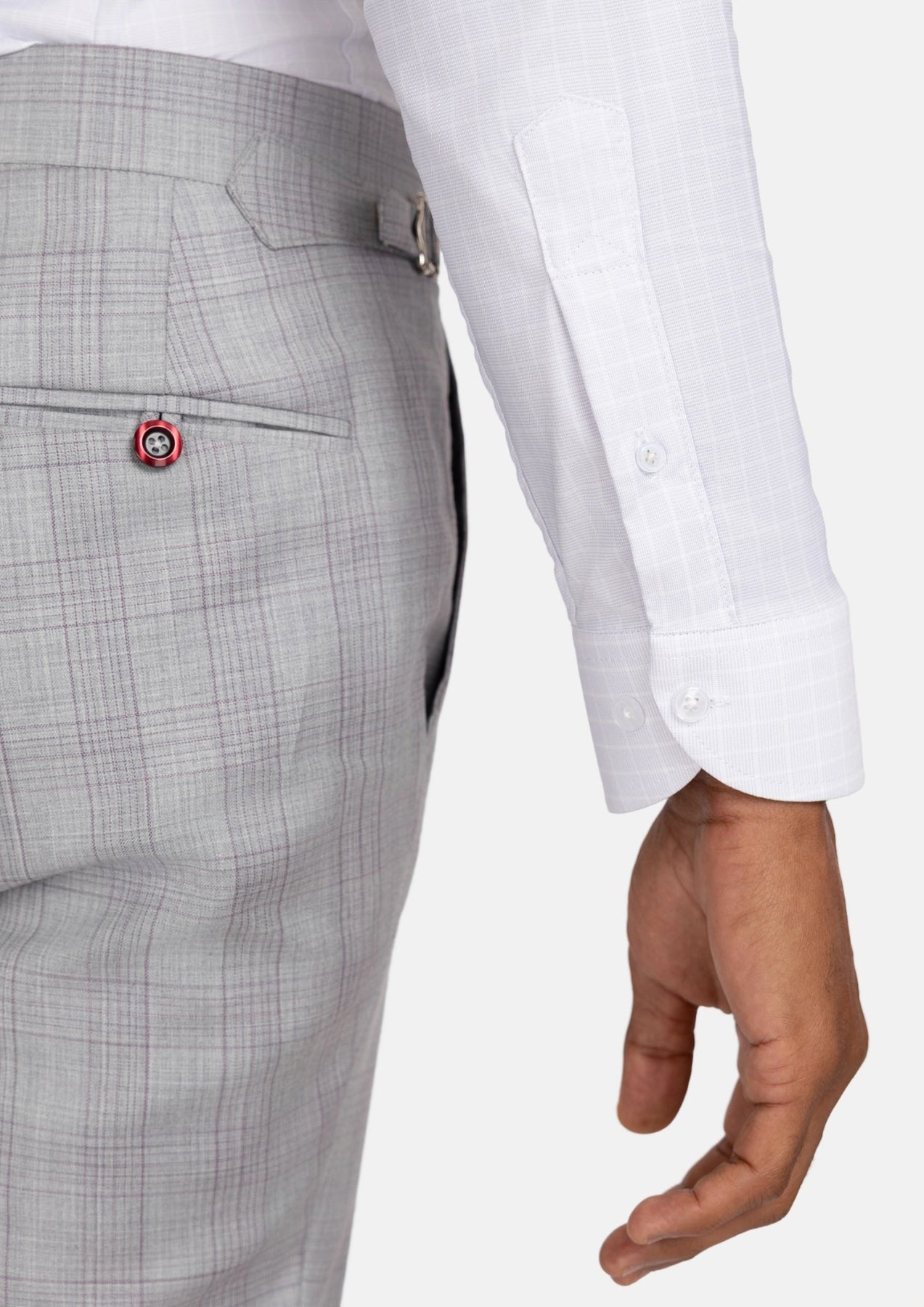 Light Grey Check Shirt - SARTORO