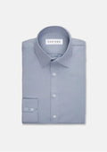Light Grey Egyptian Cotton Broadcloth Shirt - SARTORO