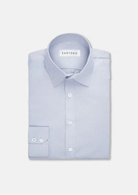Light Grey Egyptian Cotton Broadcloth Shirt - SARTORO