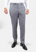 Light Grey Prince of Wales Pants - SARTORO