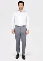 Light Grey Prince of Wales Pants - SARTORO510