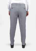 Light Grey Prince of Wales Pants - SARTORO910