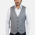 Light Grey Prince of Wales Vest - SARTORO