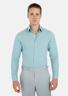 Light Teal Linen Shirt - SARTORO645
