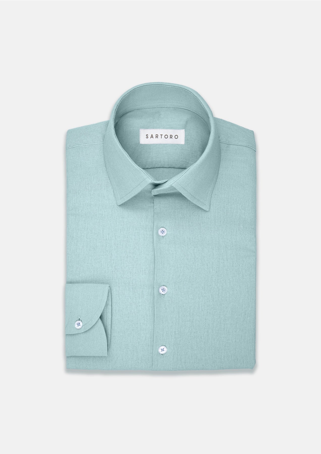 Light Teal Linen Shirt