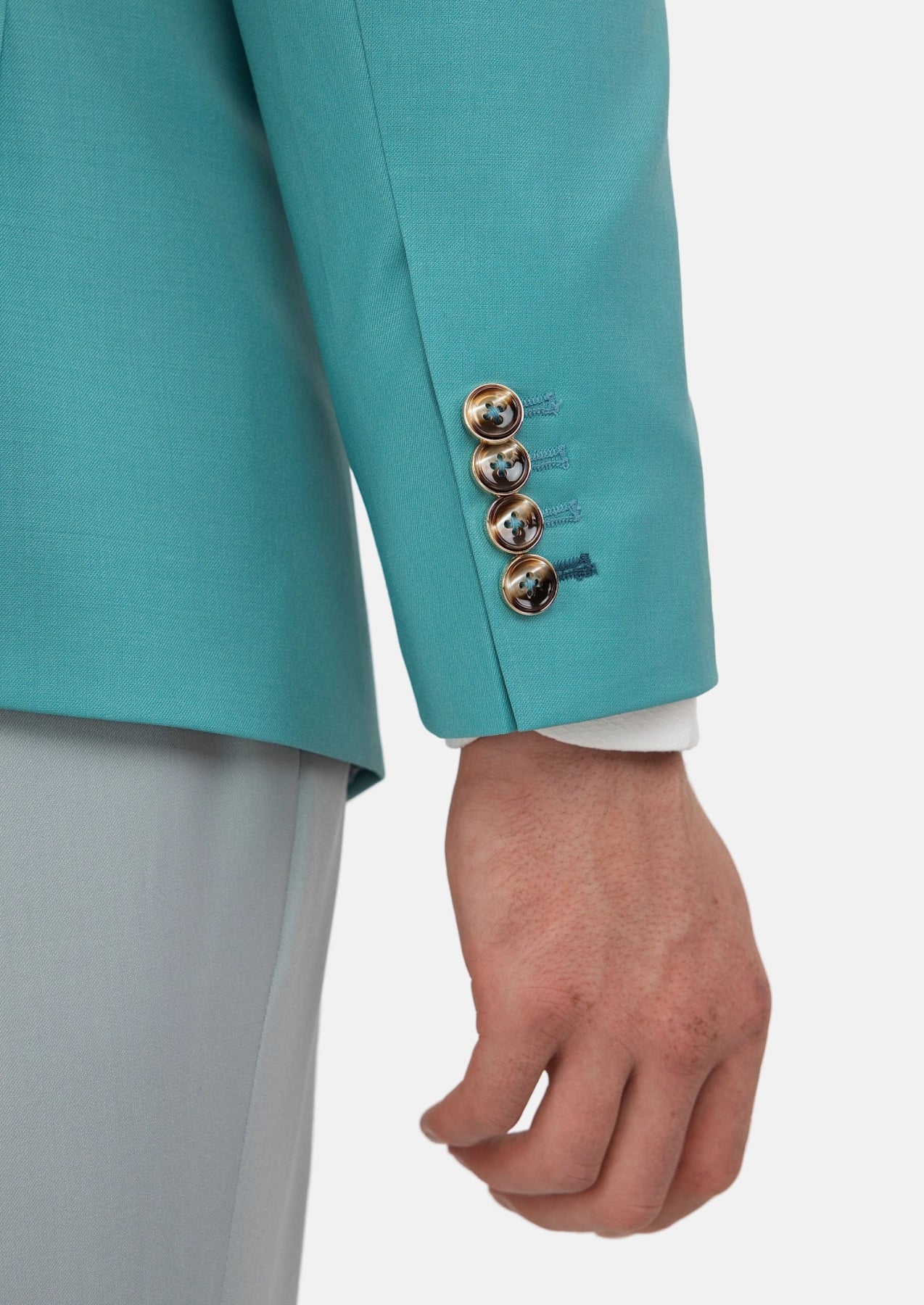 Light Teal Performance Stretch Jacket - SARTORO