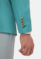 Light Teal Performance Stretch Jacket - SARTORO166