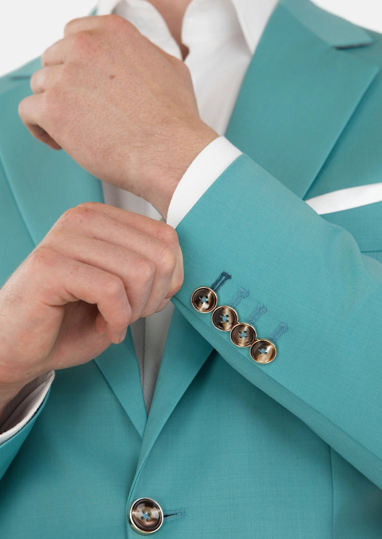 Light Teal Performance Stretch Jacket - SARTORO