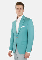 Light Teal Performance Stretch Jacket - SARTORO877