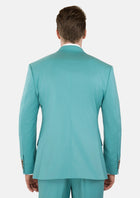 Light Teal Performance Stretch Suit - SARTORO12