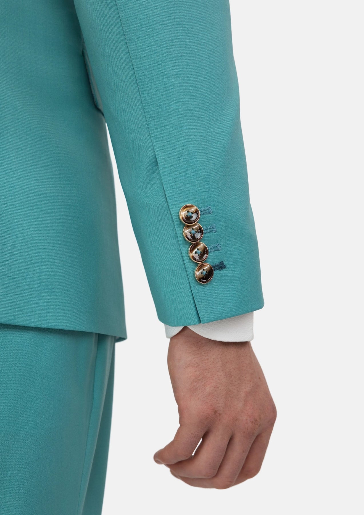 Light Teal Performance Stretch Suit - SARTORO