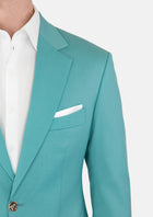 Light Teal Performance Stretch Suit - SARTORO958