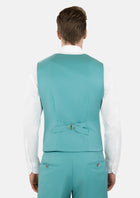 Light Teal Performance Stretch Vest - SARTORO427