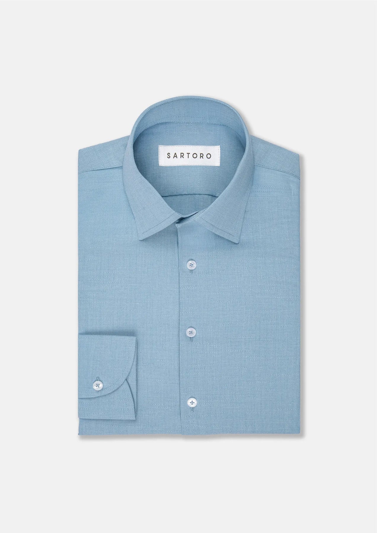 Light Teal Ultrasoft Aloe Shirt - SARTORO