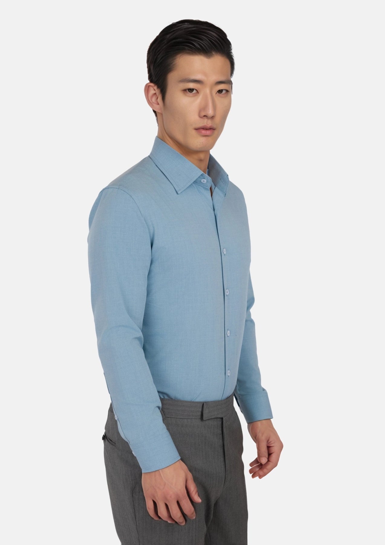 Light Teal Ultrasoft Aloe Shirt - SARTORO