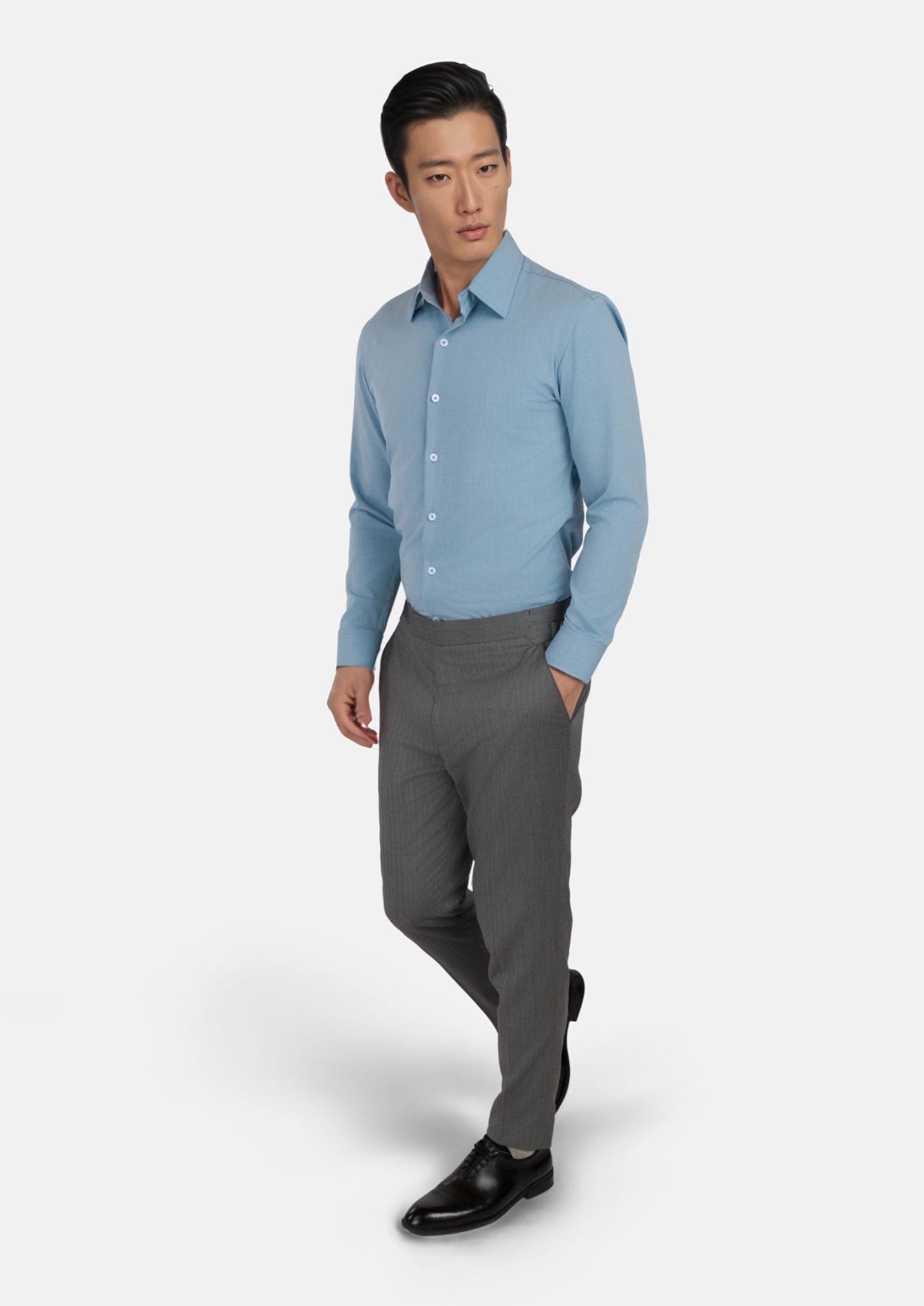 Light Teal Ultrasoft Aloe Shirt - SARTORO