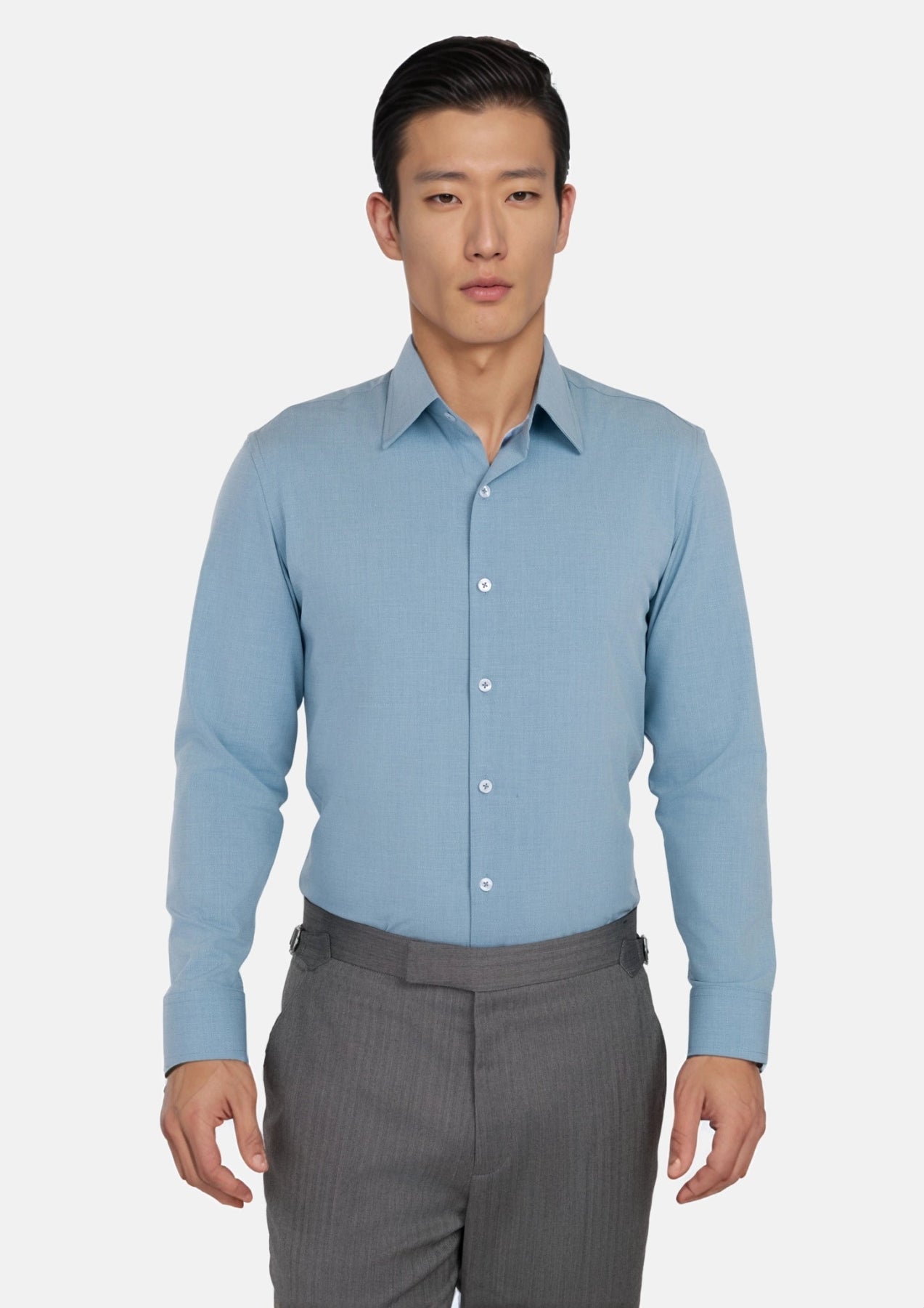 Light Teal Ultrasoft Aloe Shirt - SARTORO