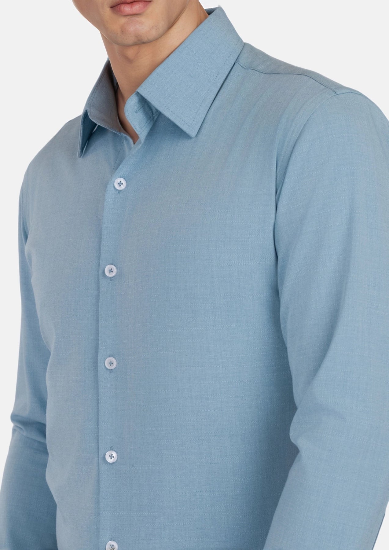 Light Teal Ultrasoft Aloe Shirt - SARTORO