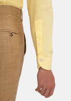 Light Yellow Linen Shirt - SARTORO274