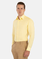 Light Yellow Linen Shirt - SARTORO104