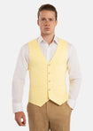 Light Yellow Linen Vest