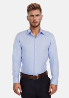 Lightblue Herringbone Shirt - SARTORO994