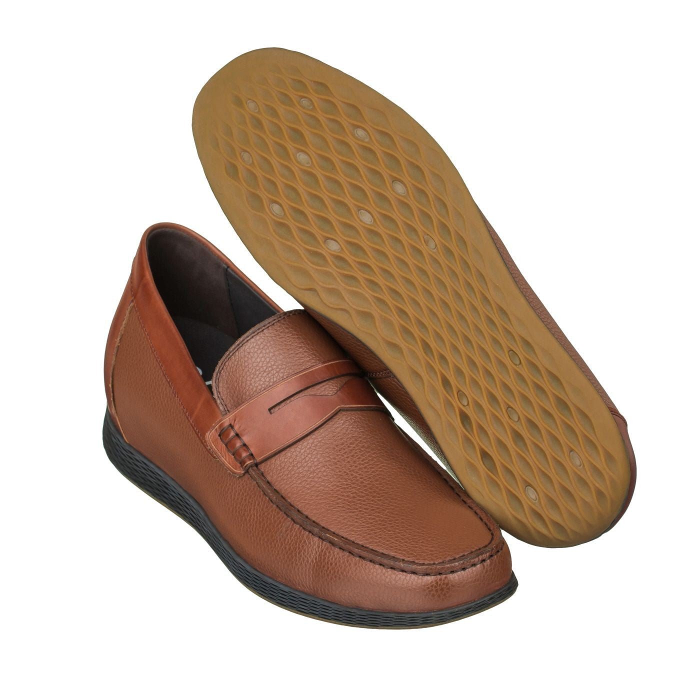 Lightweight Brown Penny Loafers - 2881
