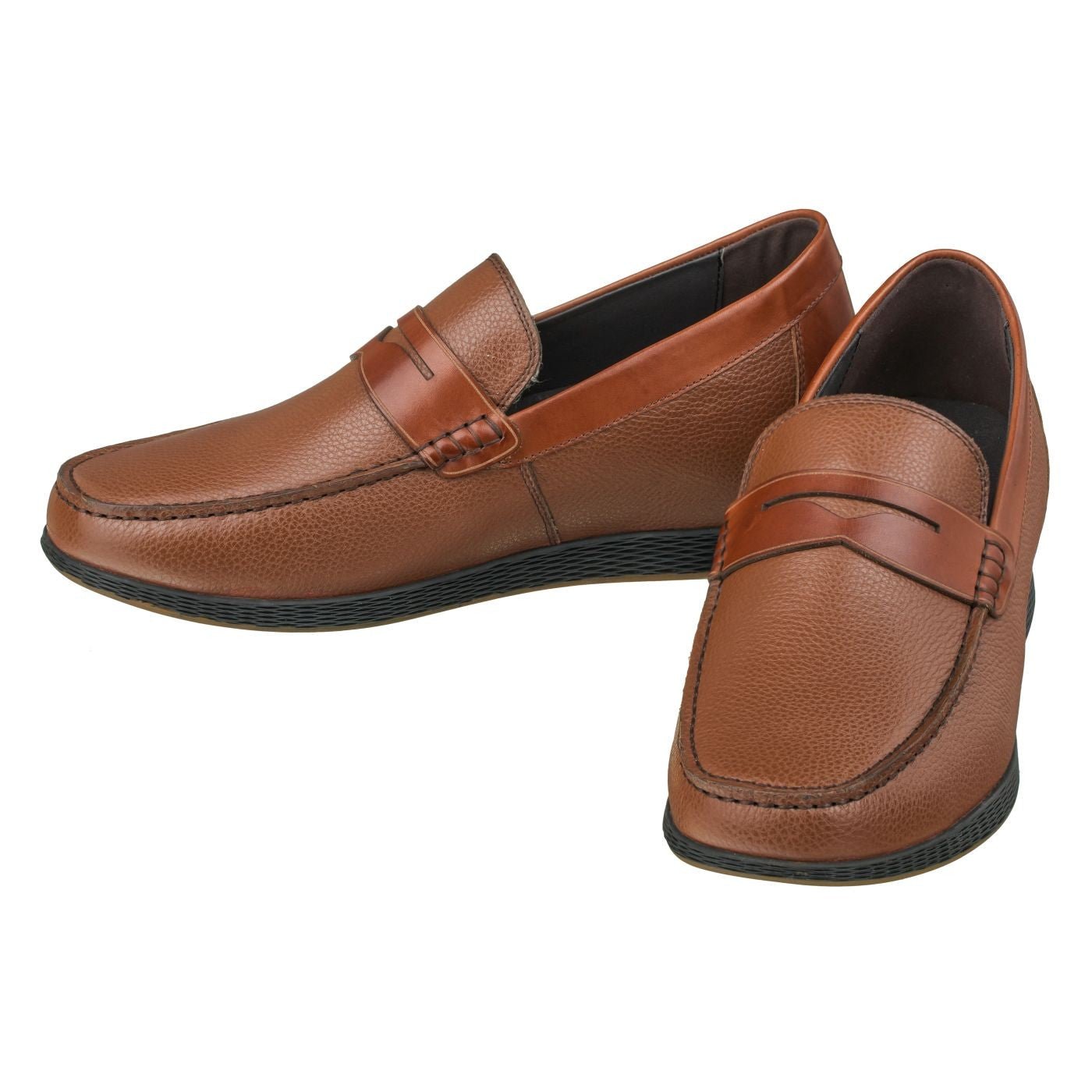 Lightweight Brown Penny Loafers - 2473