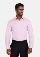 Lilac Dobby Weave Shirt - SARTORO556