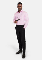 Lilac Dobby Weave Shirt - SARTORO282