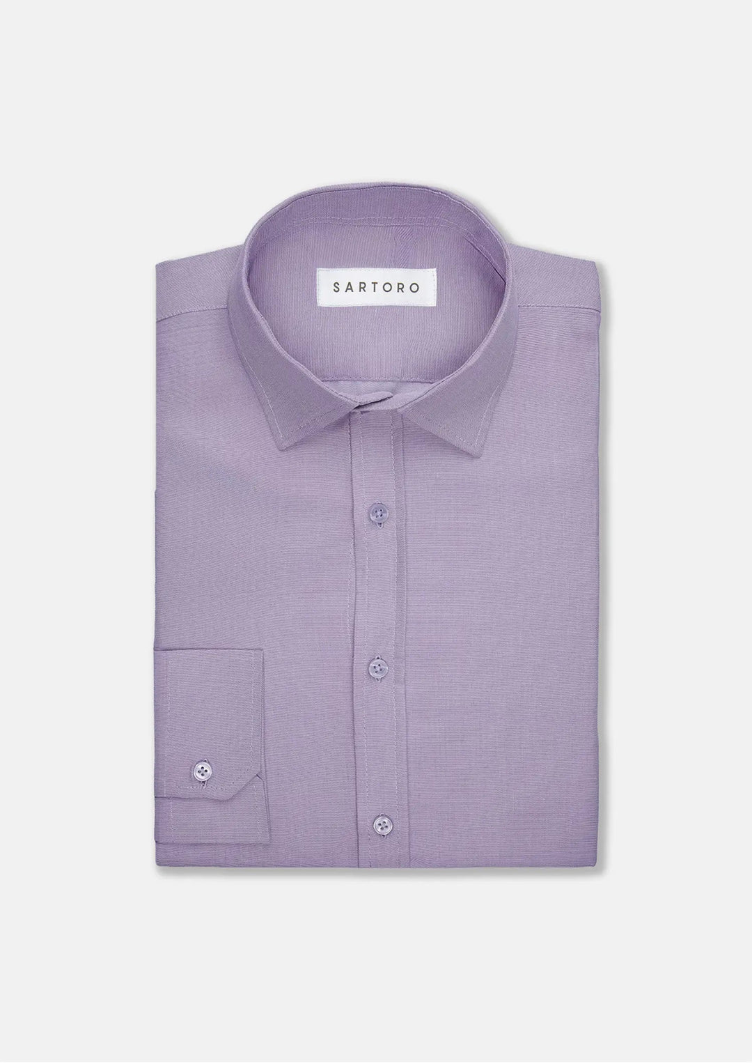 Lilac End On End Shirt - SARTORO