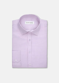 Lilac End On End Shirt - SARTORO