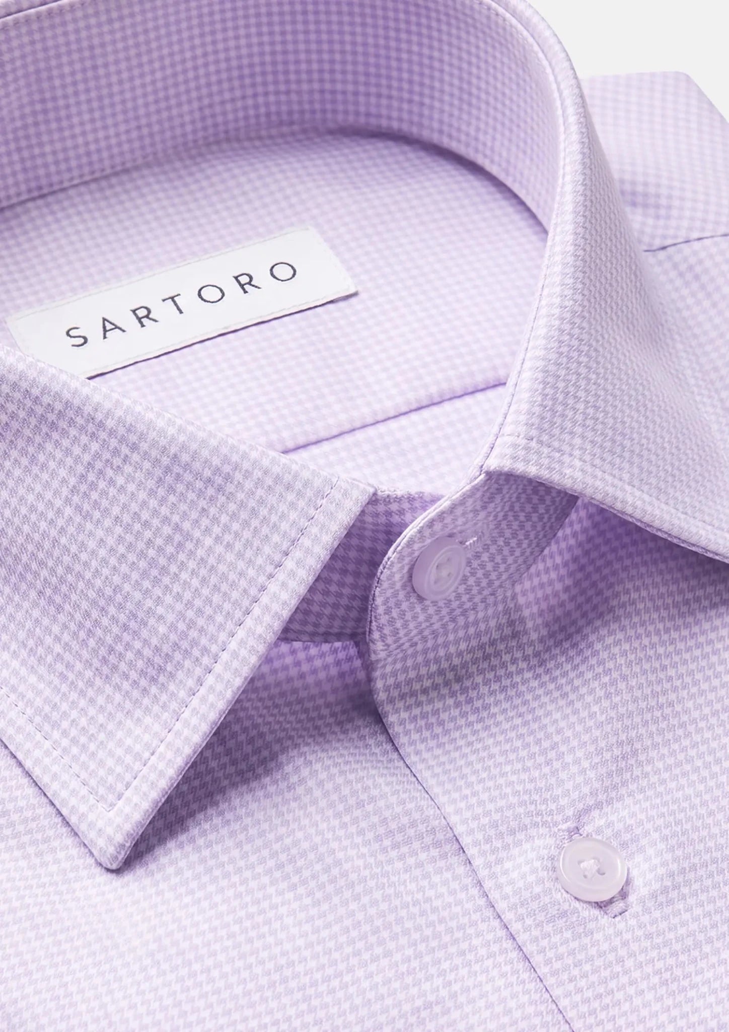 Lilac Houndstooth Shirt944