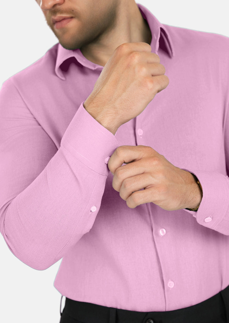 Lilac Linen Shirt - SARTORO466