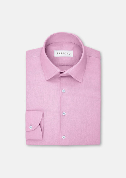 Lilac Linen Shirt - SARTORO