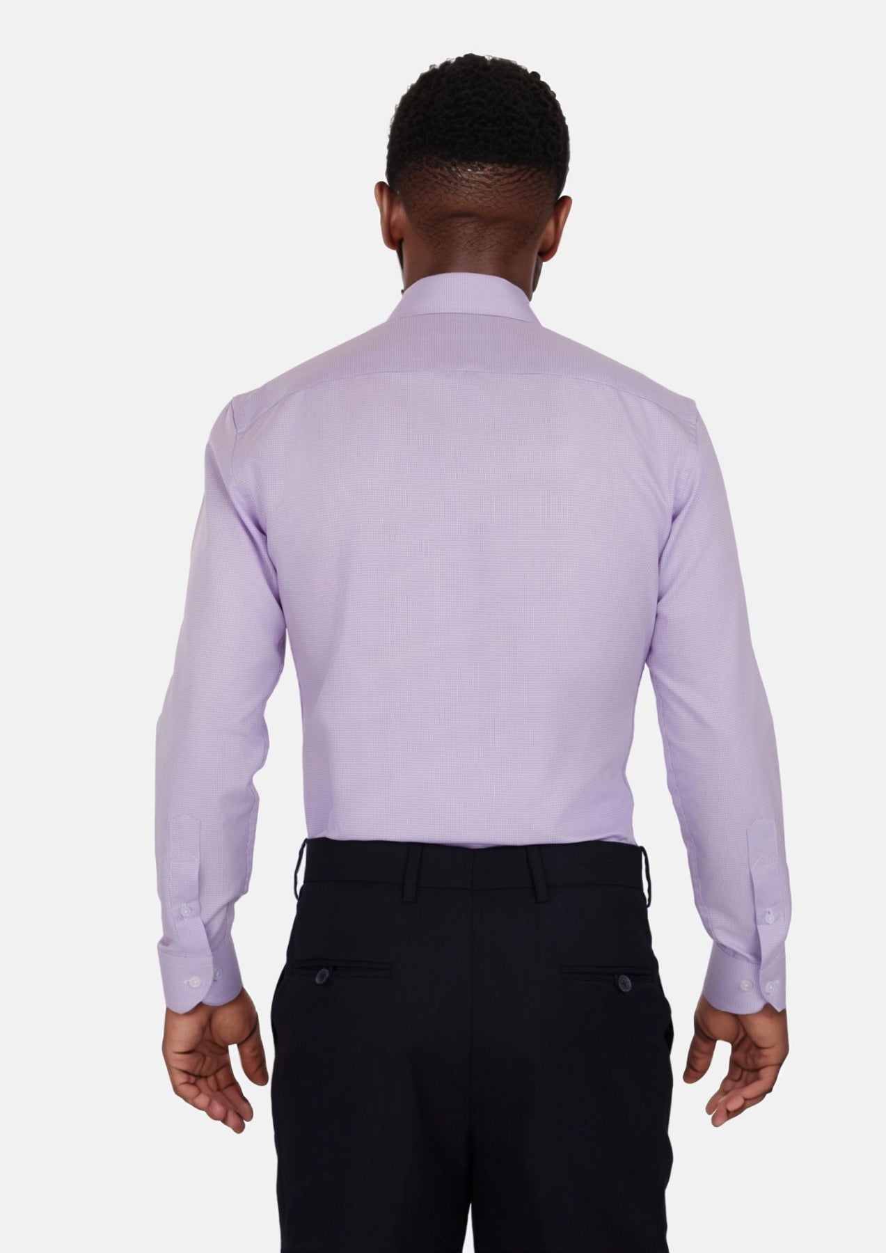 Lilac Micro Houndstooth Shirt - SARTORO