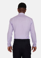 Lilac Micro Houndstooth Shirt - SARTORO841