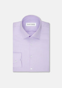 Lilac Micro Houndstooth Shirt - SARTORO