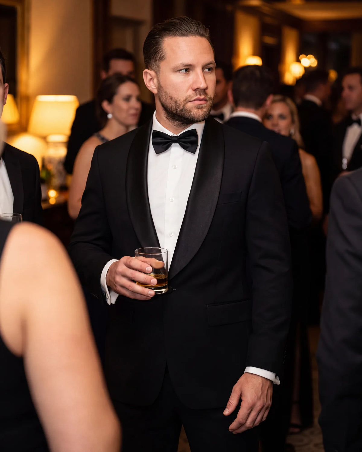 Save the shawl lapel for black tie evenings, and leave it off business suits.