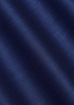 Royal Blue Herringbone