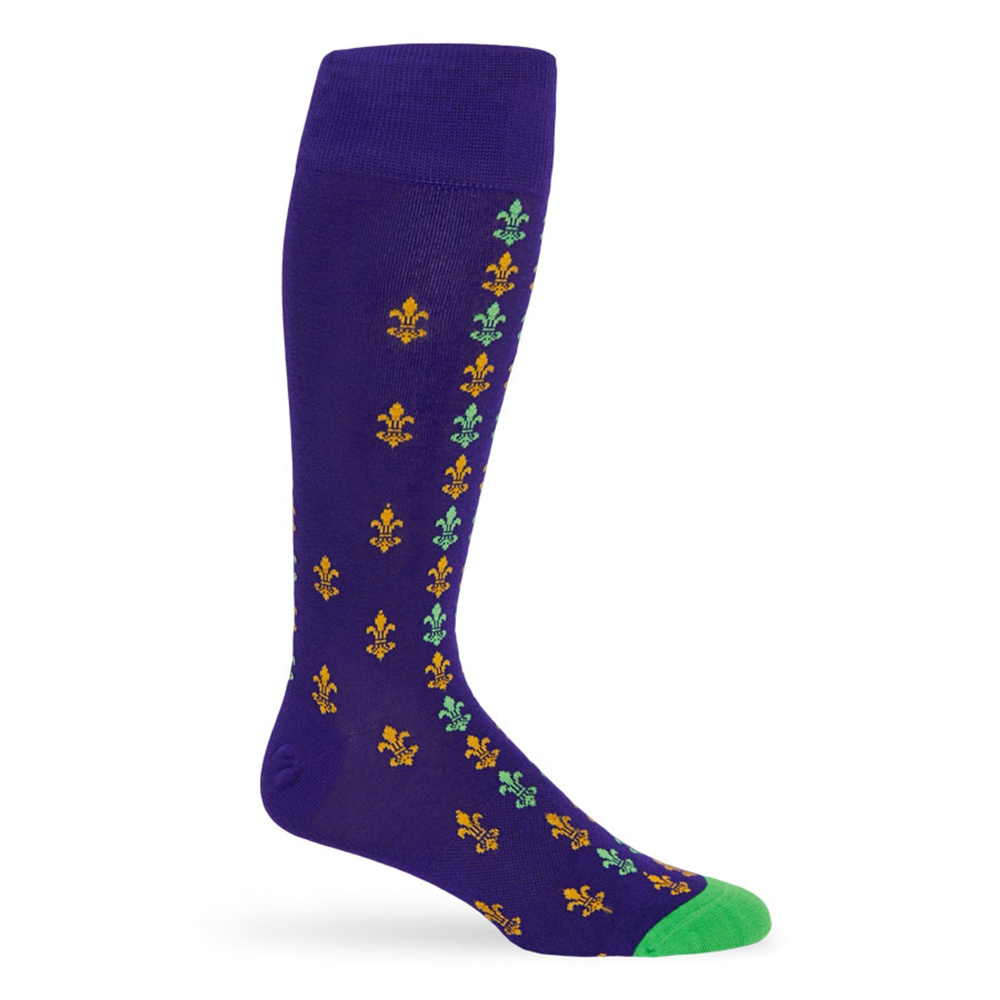 Mardi Gras - Mini Fleur-de-lis Dress Socks48