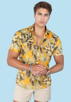 Marigold Bloom Silk Shirt - SARTORO885